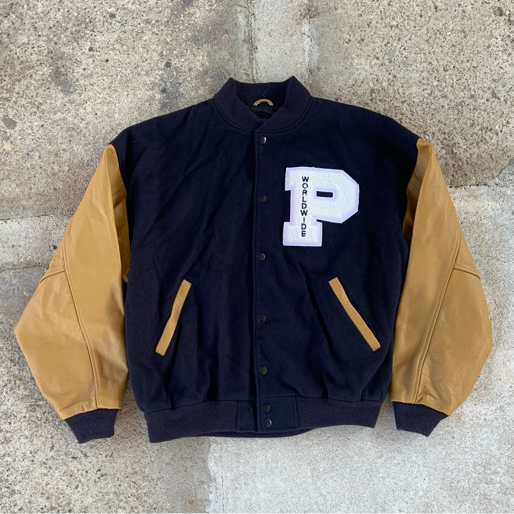 Vintage Made in U.S.A Worldwide Varsity Jacket
